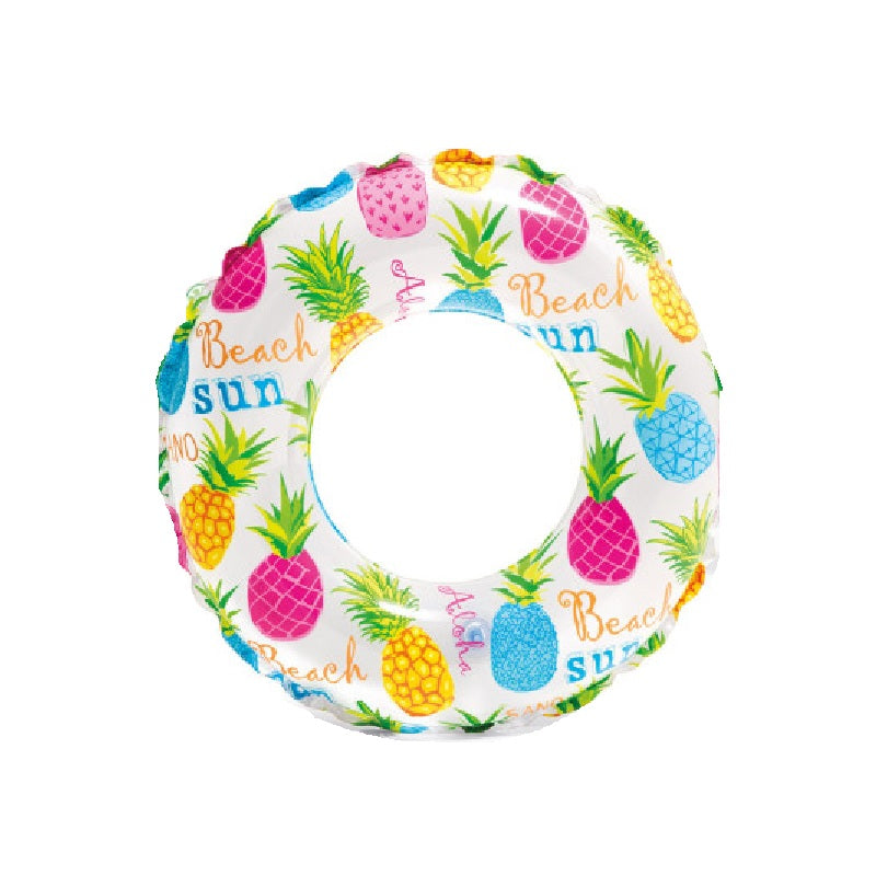 Intex Swim Ring & Beach Ball Inflatable Swimming Pool Toy - Pineapples