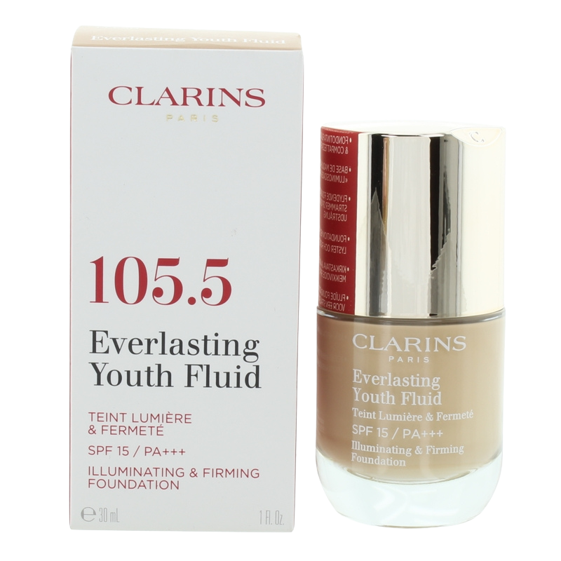 Clarins Everlasting Youth Fluid Foundation 105.5 Flesh SPF15 30ml