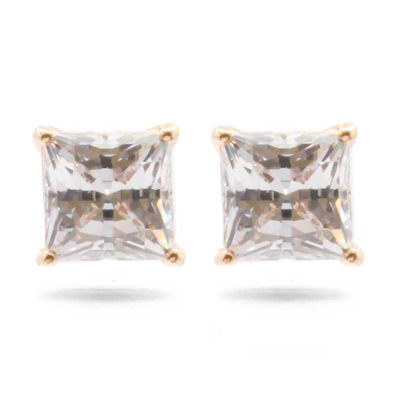 Square hot sale crystal earrings