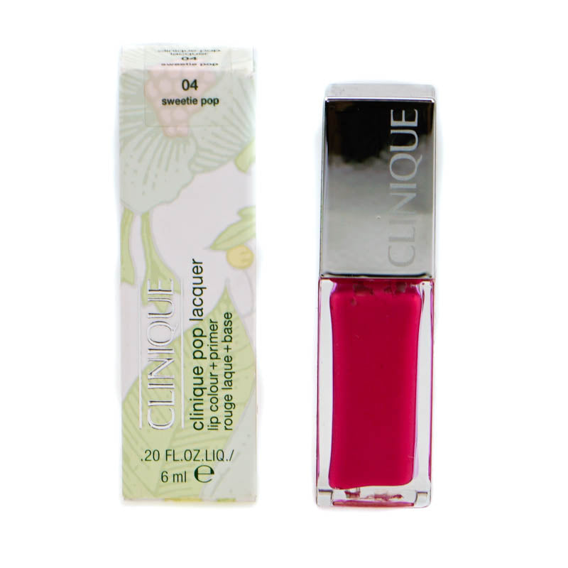 Clinique Pop Lacquer Pink Lipstick Primer 04 Sweetie Pop