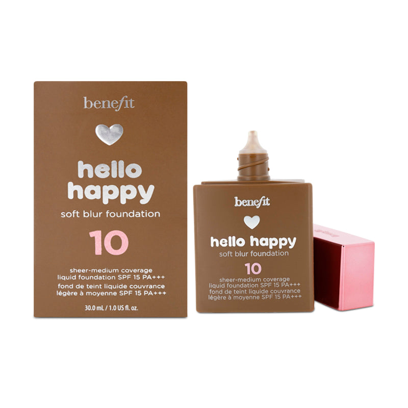 Benefit Hello Happy Soft Blur Foundation - 10 Deep Warm (Blemished Box)