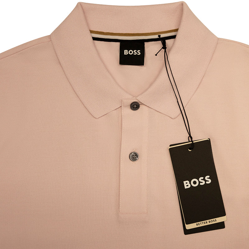 Hugo Boss Pallas Cotton Pink Polo Shirt Men's