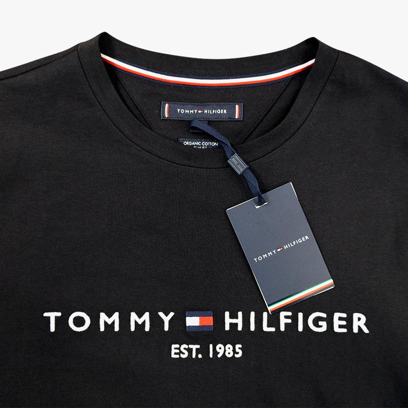 Tommy Hilfiger Core Logo Men's Black T-Shirt