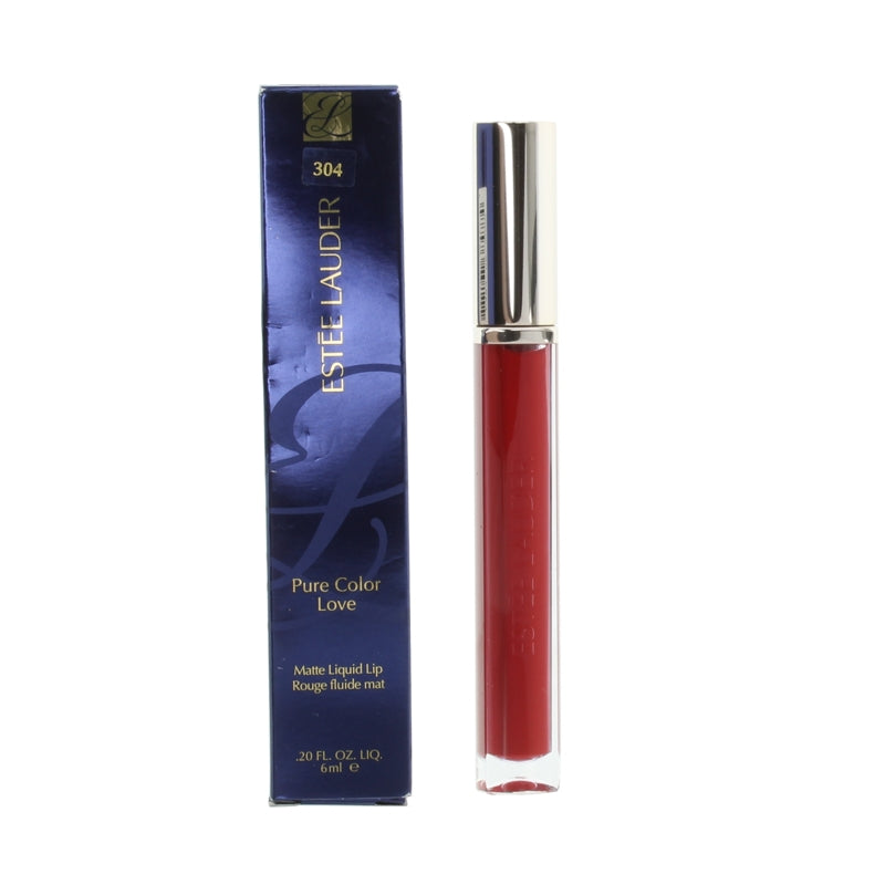 Estee Lauder Pure Colour 304 Revved Red Liquid Lipstick