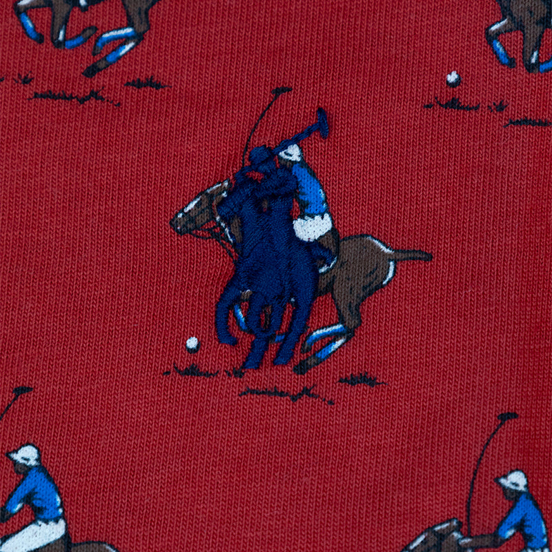 Ralph Lauren Polo Classic Equestrian Slim Fit T-Shirt Red - Mens