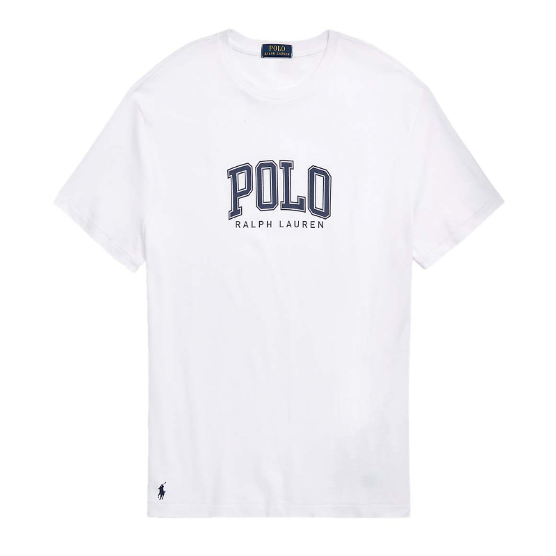 Ralph Lauren Classic Fit Logo Jersey White T-Shirt Men's
