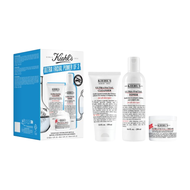 Kiehl's Ultra Facial Power Of 3 Skincare Set - 150ml Cleanser
