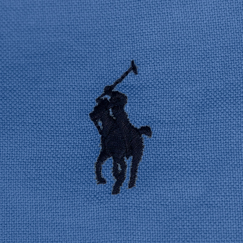 Ralph Lauren Polo Cotton Poplin Belted Shirt Dress Blue Women's