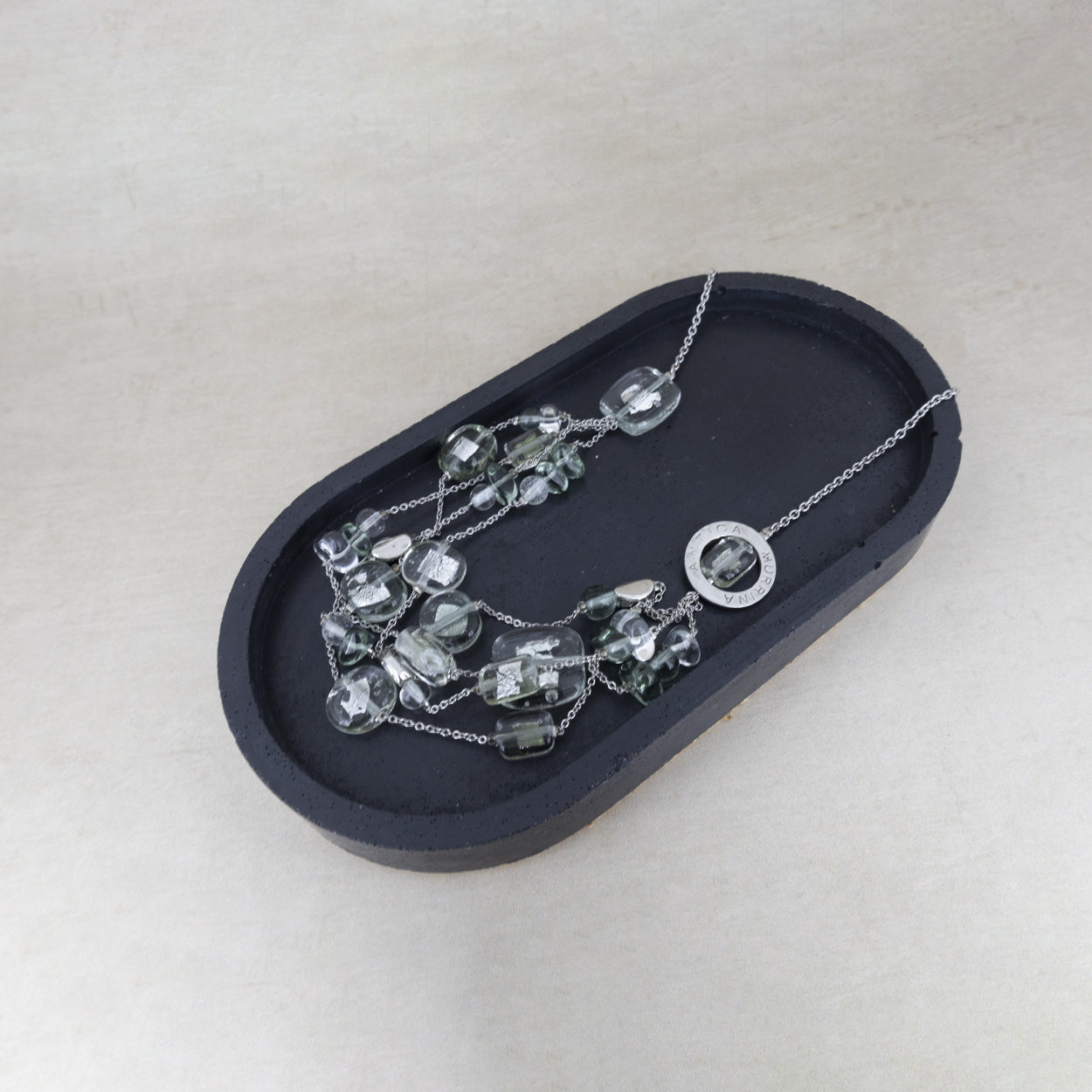 Antica Murrina Green Glass Dubai Necklace CO690A12