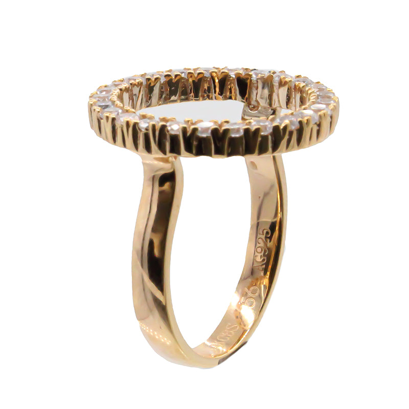 Sif Jakobs Bague Biella Grande Gold Ring SJ-R3120-CZ(YG)/56