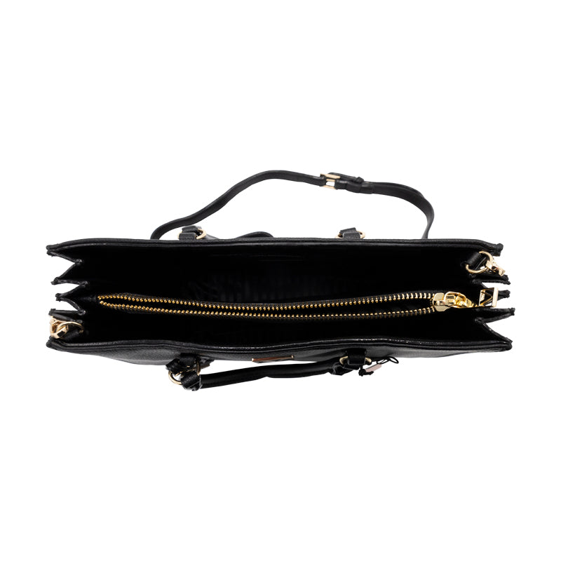 Victoria's Secret Black Structured Satchel Bag