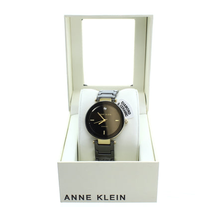 Anne Klein Ladies Watch Diamond Ceramic AK/1018 BKBK