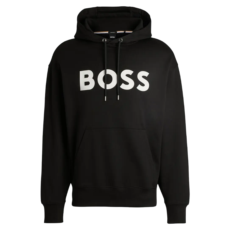 Hugo Boss Men's Hoodie Oversized Fit Sweatshirt Black
