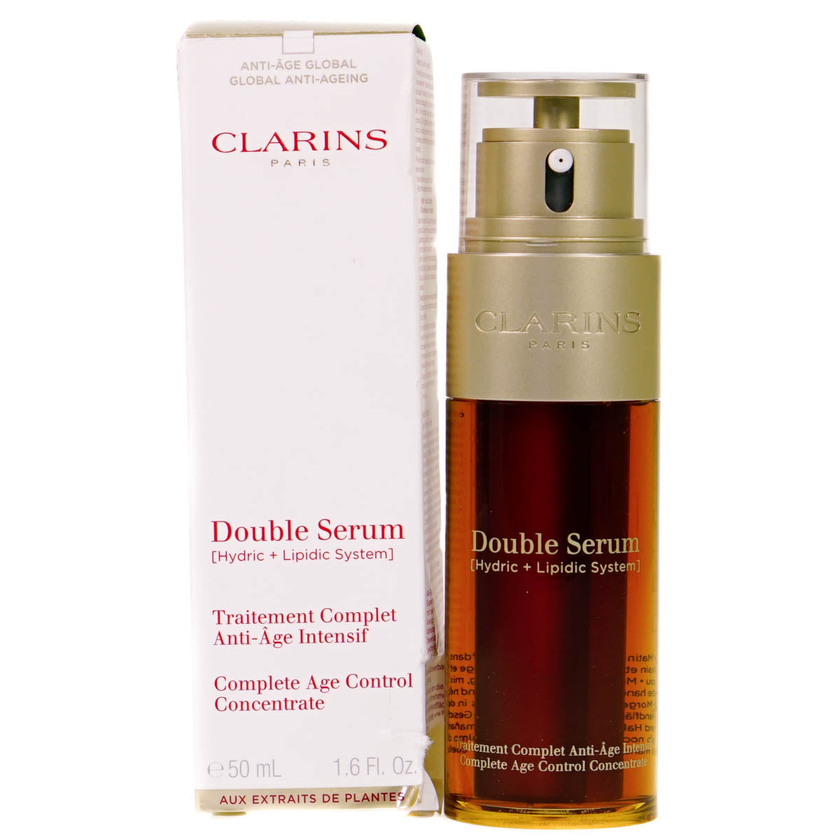 Clarins Double Serum Age Control Concentrate 50ml (Blemished Box)