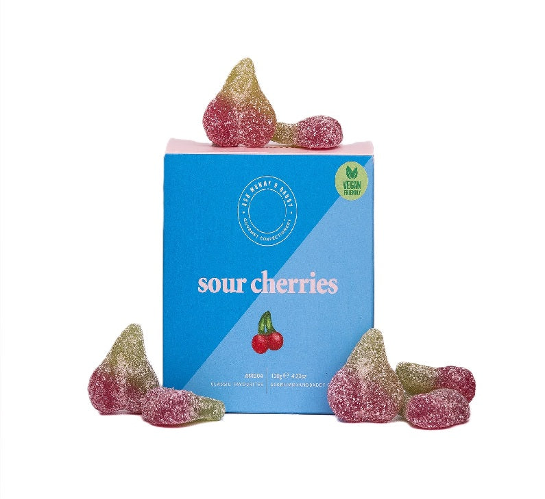 Ask Mummy & Daddy Sour Cherries Sweets Gift Box 120g
