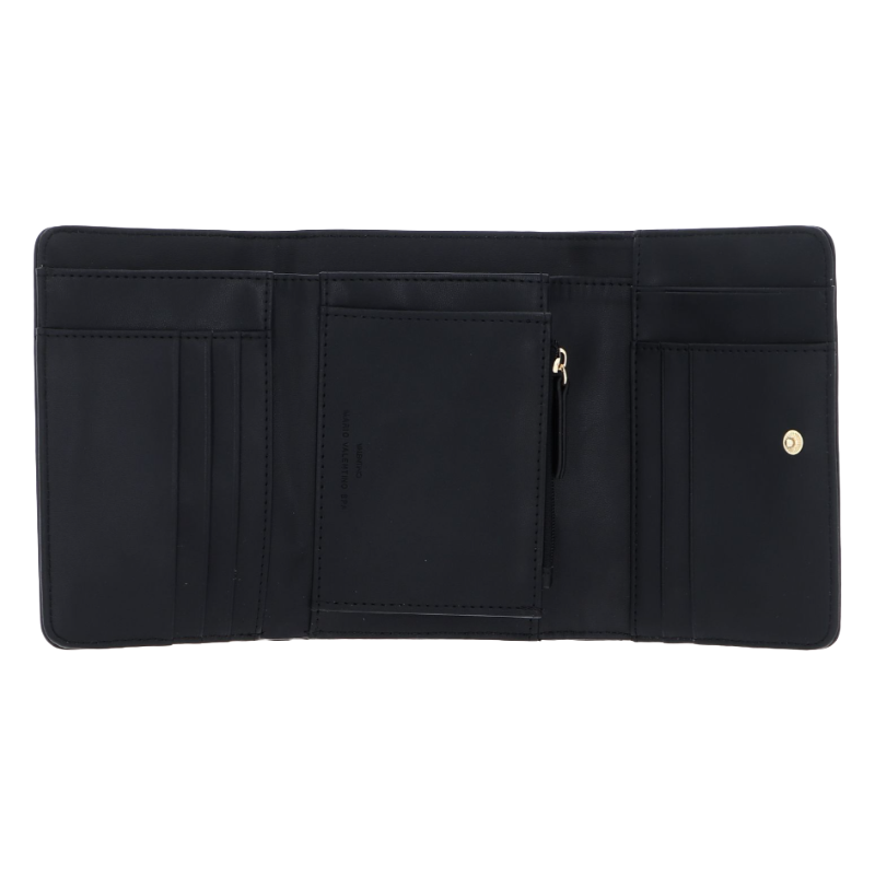 Valentino Zero RE Wallet Nero Large Black Women's