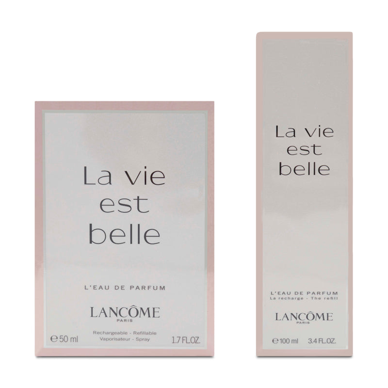 Lancome La Vie Est Belle 50ml L'Eau De Parfum & 100ml Refill