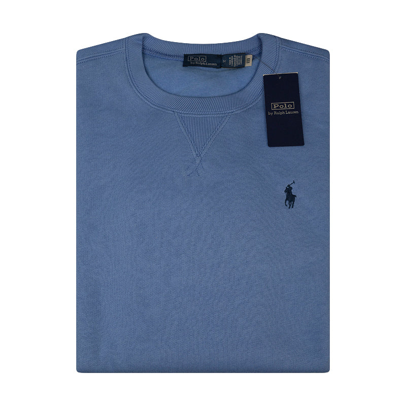 Ralph Lauren Fleece Crew Neck Sweatshirt Summer Blue Women's