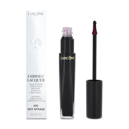 Lancome L'Absolu Lacquer Purple Liquid Lipstick 490 Not Afraid