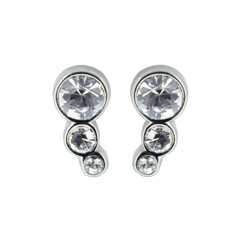 Dyrberg/Kern Crystal Stud Earrings Elegant Safe