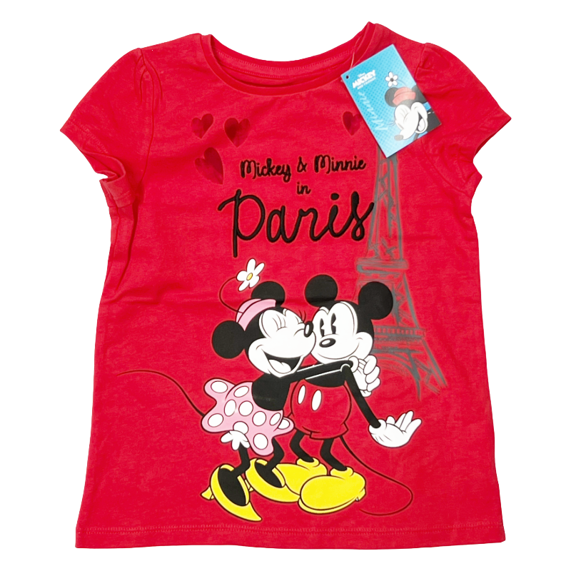 Disney Mickey & Minnie Red T-Shirt | Kids | 100% Cotton