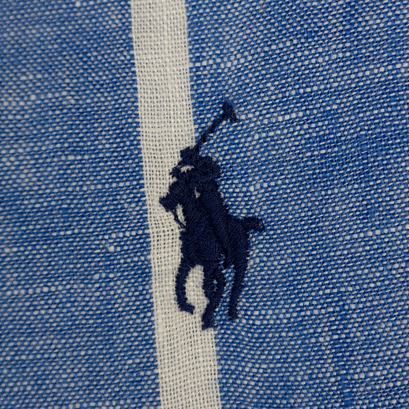 Ralph Lauren Polo Relaxed Fit Striped Linen Shirt Blue/White