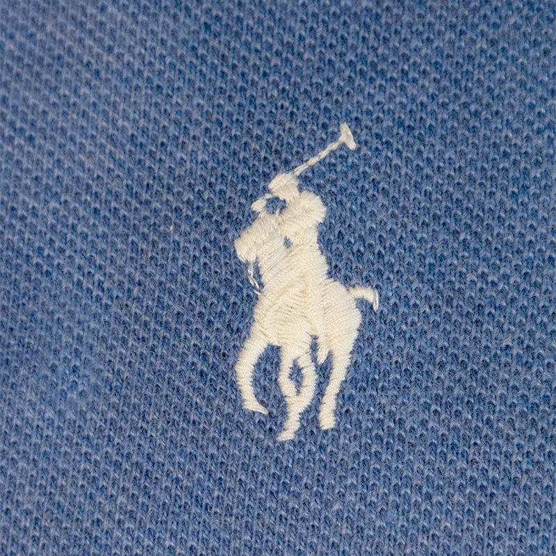Ralph Lauren Polo Custom Slim Fit Polo Shirt Blue/White
