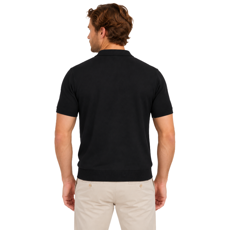 Hugo Boss Pitton 35 Men's Polo Shirt Slim Fit Black