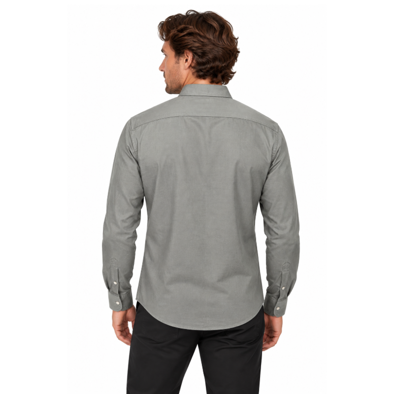 Hugo Boss Roan Kent Men's Slim Fit Shirt Grey 100% Lyocell