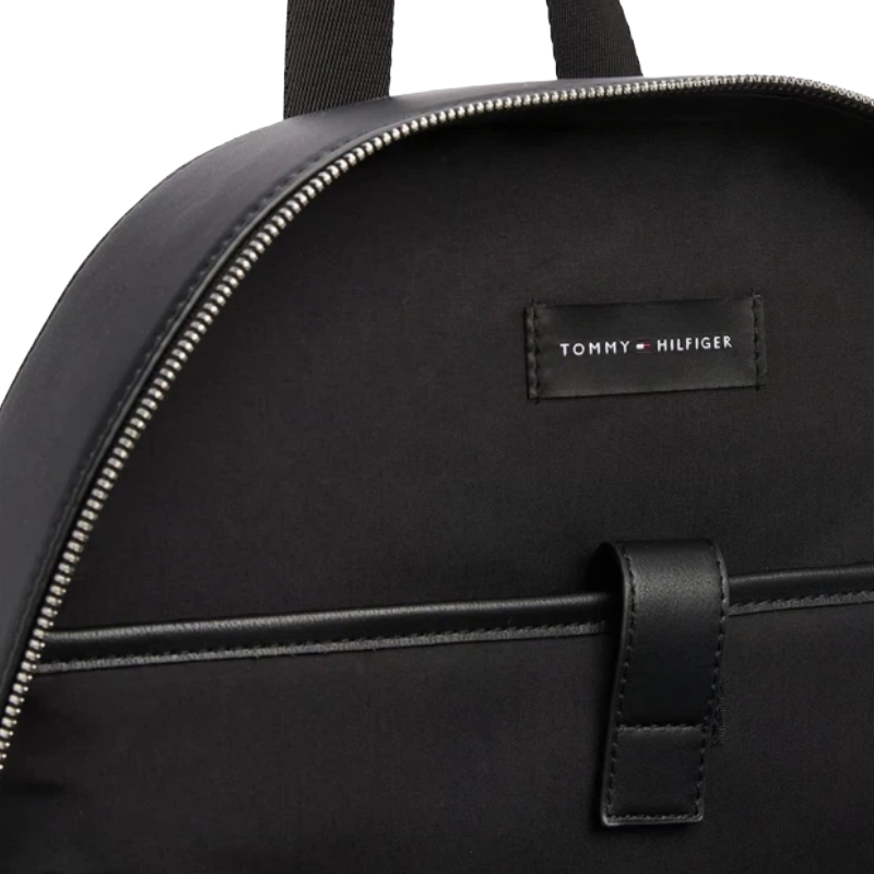Tommy Hilfiger TH Textured Black Dome Backpack