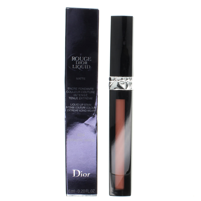 Dior Rouge Red Liquid Lipstick Stain 424 Hypnotic Matte (Blemished Box)