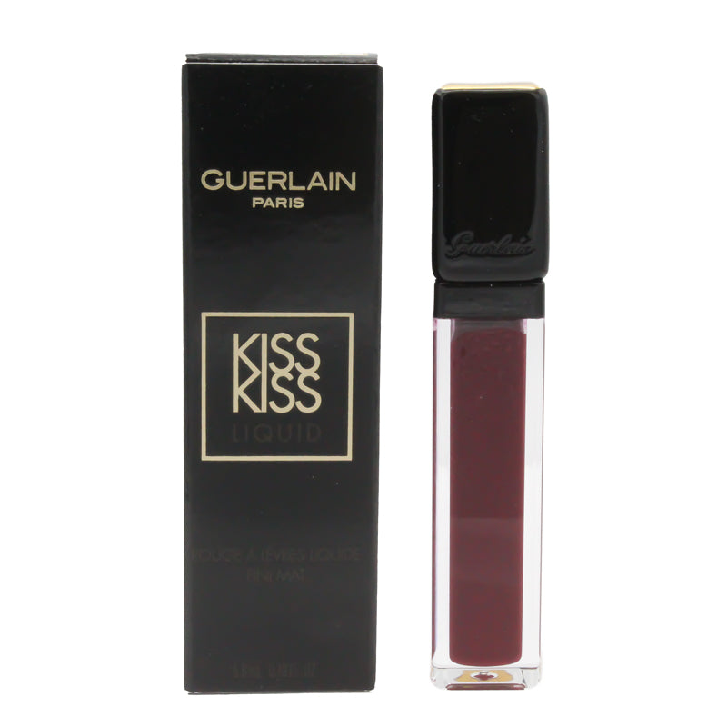 Guerlain Kiss Kiss L369 Tempting Matte Plum Liquid Lipstick