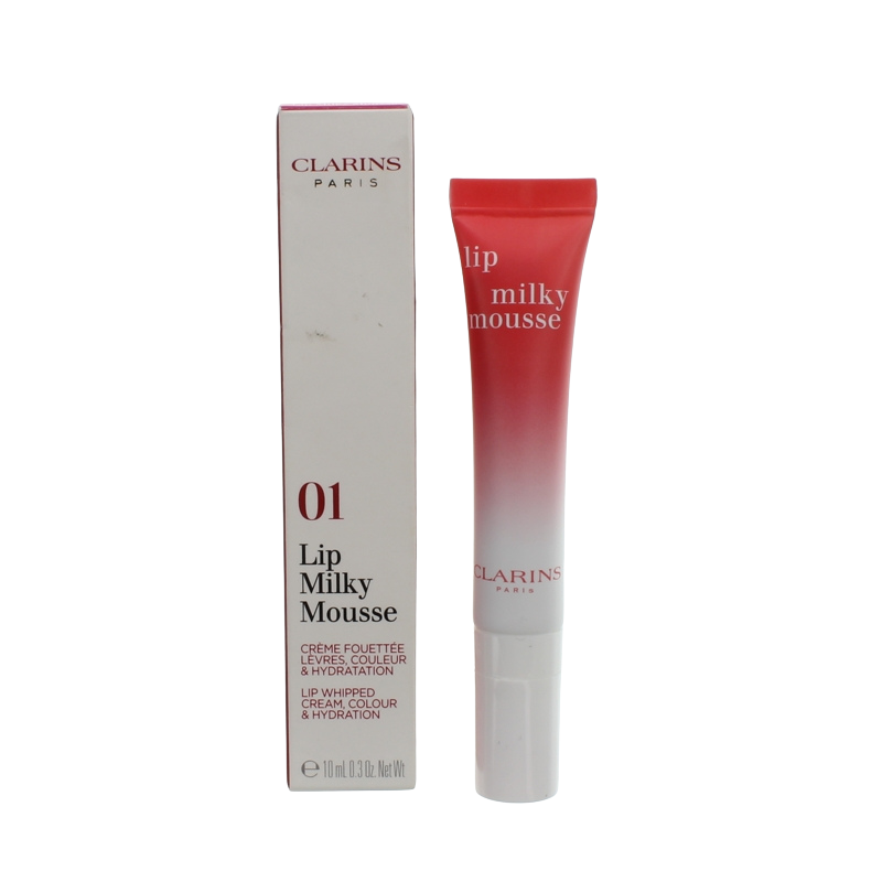 Clarins Lip Milky Mousse Pink Lipstick 01 Milky Strawberry