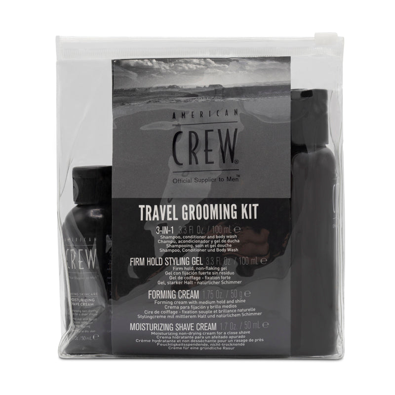 American Crew Shampoo Shaving Cream Face Cream Hair Gel Set (Blemished Box)