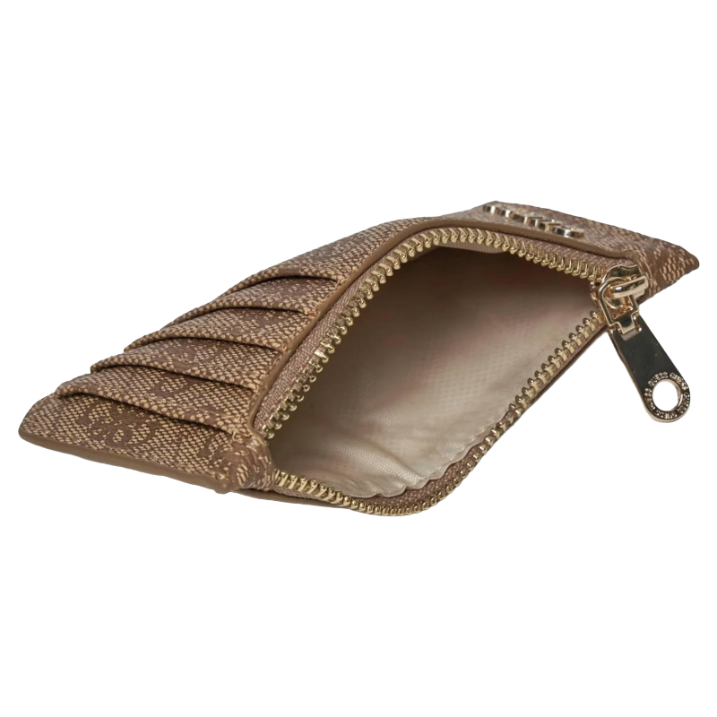 Guess Women's Card Holder Latte Logo Classic