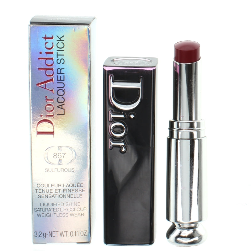 Dior Addict Lacquer Red Lipstick 867 Sulfurous