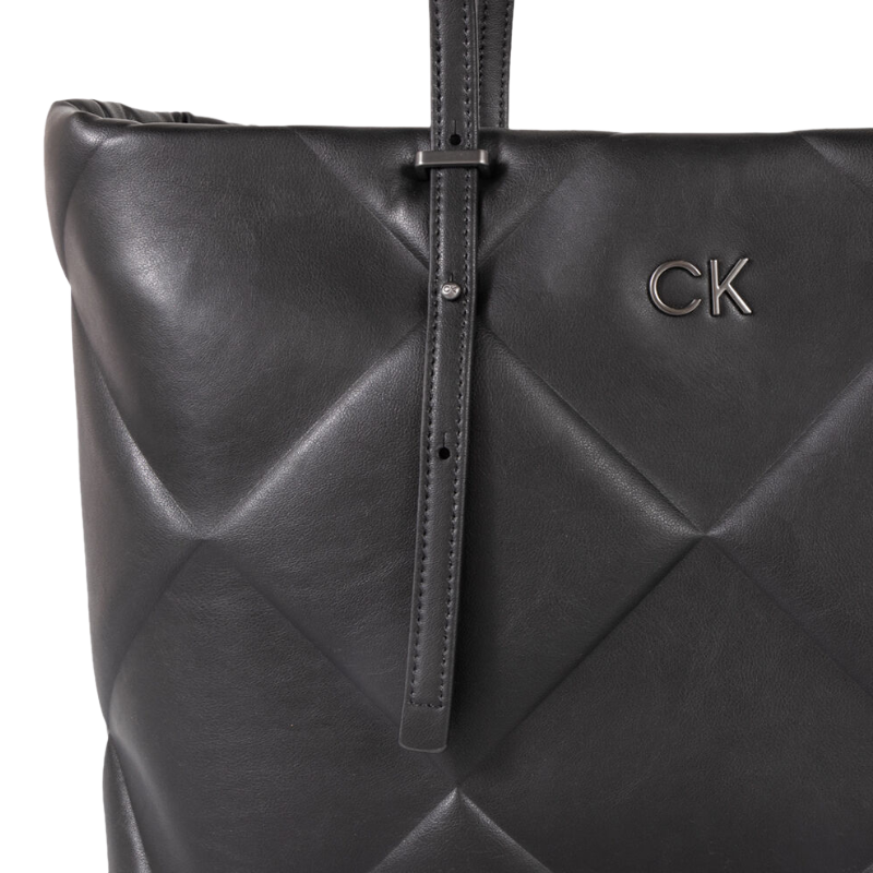 Calvin Klein Re-Lock Quilt Large Tote Bag Black K60K611339