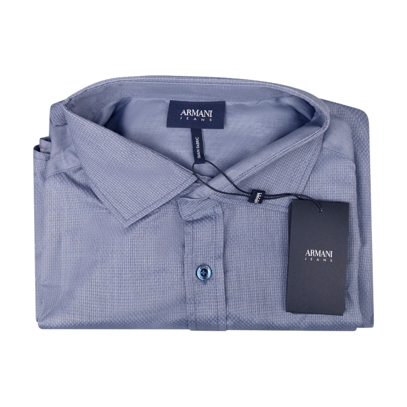 Armani Men's Blue Shirt - XX Large