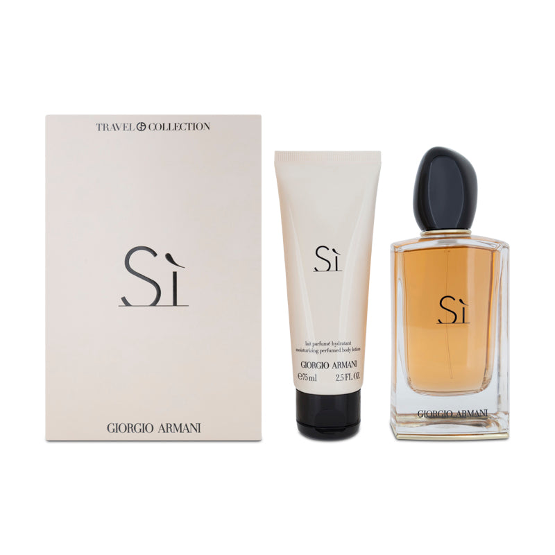 Giorgio Armani Si 100ml Eau De Parfum & 75ml Body Lotion Gift Set