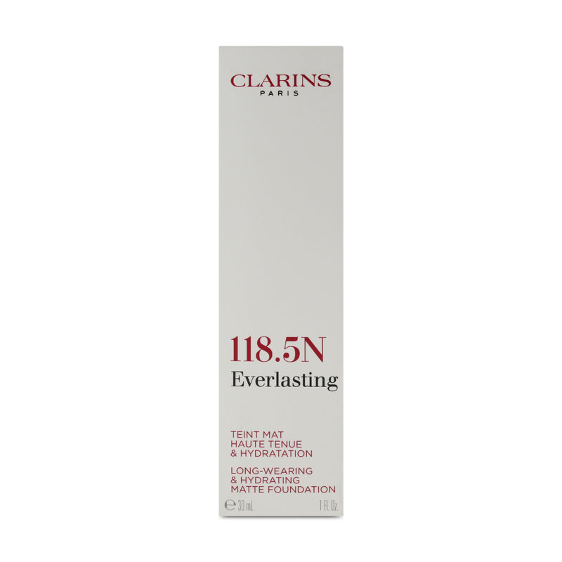 Clarins Everlasting Hydrating Matte Foundation 118.5N Chocolate 30ml