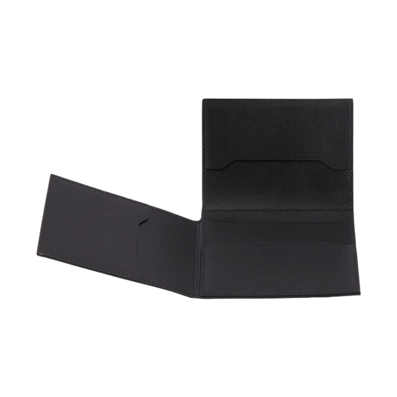 Mont Blanc Trio Fold Leather Card Holder Black