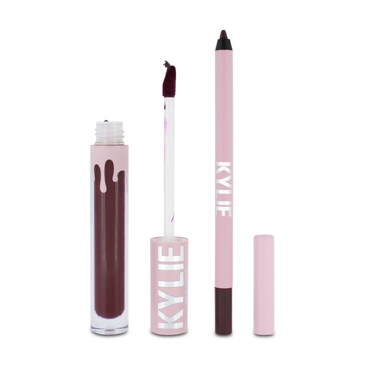 Kylie Cosmetics Matte Lip Kit 504 Hollyberry Matte (Blemished Box)