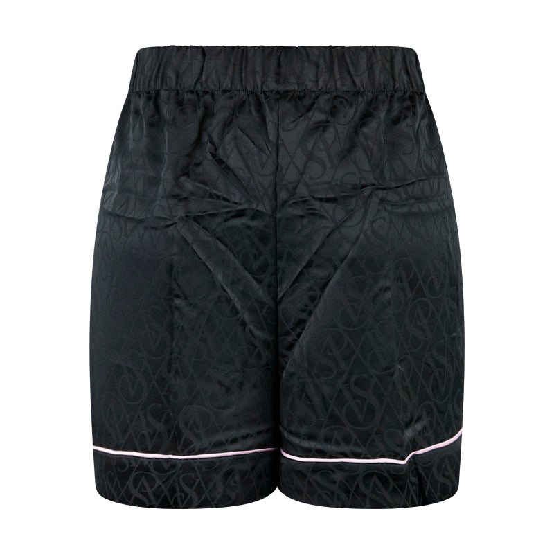 Victoria's Secret Satin Short Pyjamas Set Black - XL