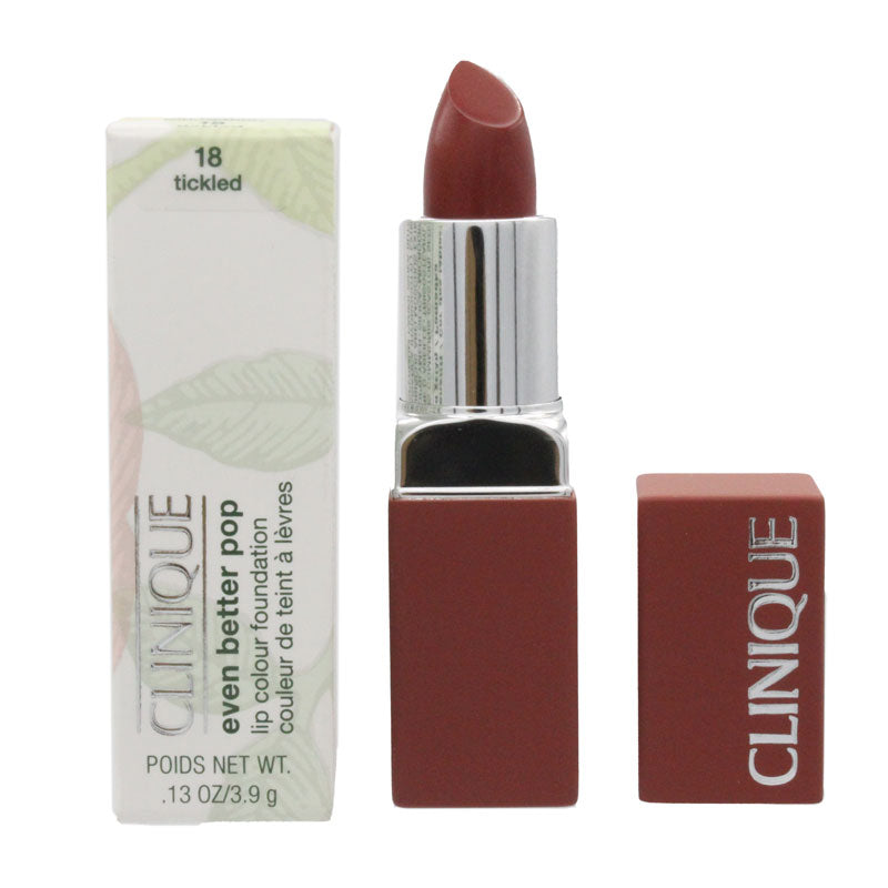 Clinique Even Better Pop lip Colour Brown Lipstick 18 Tickled