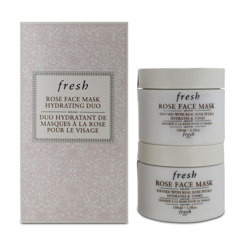 Fresh Rose Face Mask 100ml x 2 Hydrating Duo (Clearance)