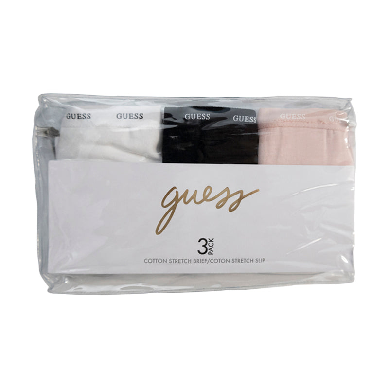 Guess Cotton Stretch Briefs 3 Pack Womens