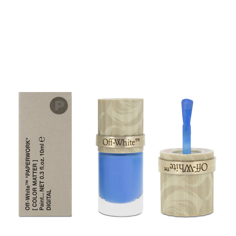 Off-White Paperwork Color Matter Digital Matt Nail Polish Blue