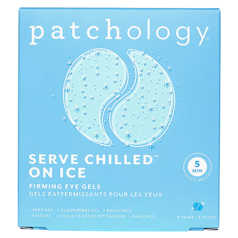 Patchology Serve Chilled On Ice Firming Eye Gels 5 Pairs (Blemished Box)