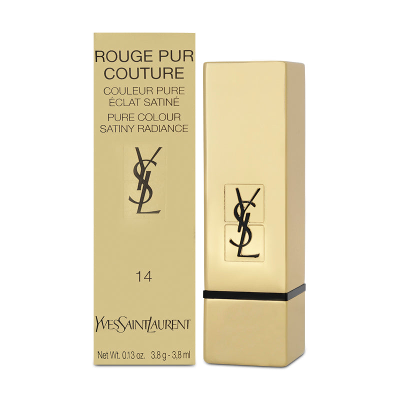 YSL Rouge Pur Couture Red Lipstick 14 Rouge Feu (Blemished Box)