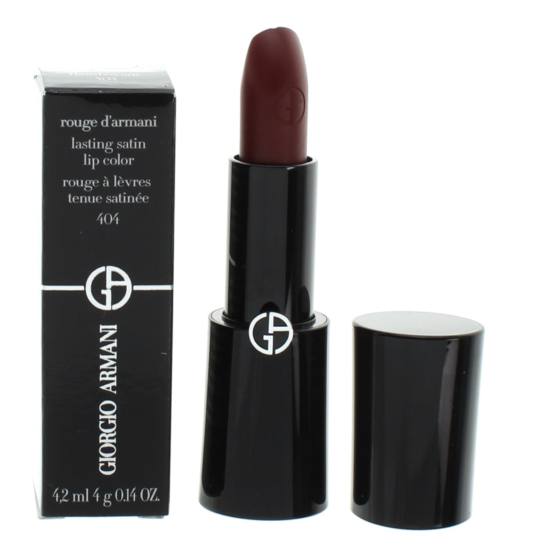 Giorgio Armani Rouge D'Armani Lipstick Lasting Red Satin Lipstick 404 Flamboyant